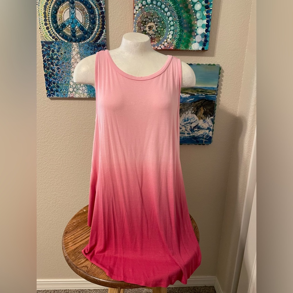 Plus Size Pink Umbre Top  Size 14/16